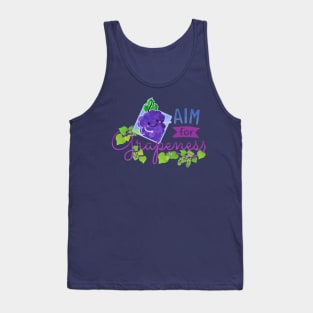 Aim for Grapeness - Punny Garden Tank Top